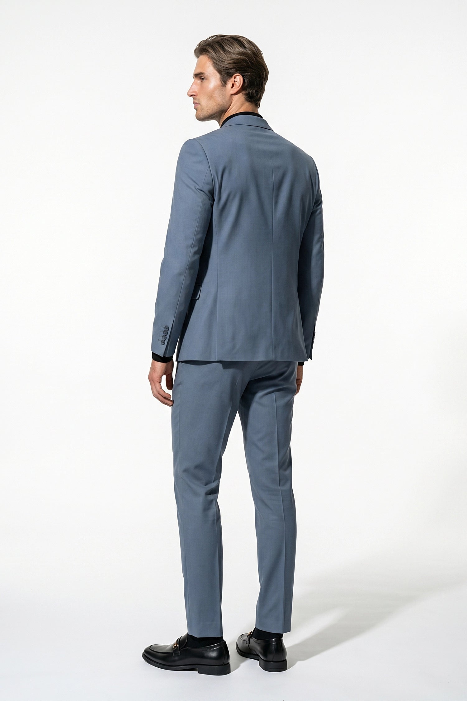 Men's Slim Fit Single Breasted Two Piece Suit