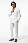 Caurelle | Men’s Two Piece Suit Set Double Breasted Peaked Lapel Tailored