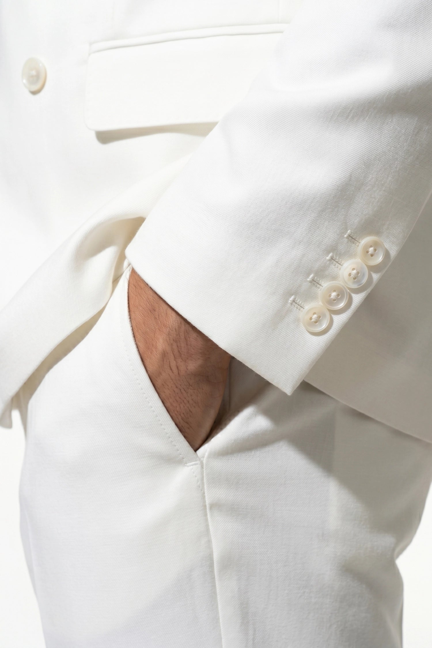 Caurelle | Men’s Two Piece Suit Set Double Breasted Peaked Lapel Tailored