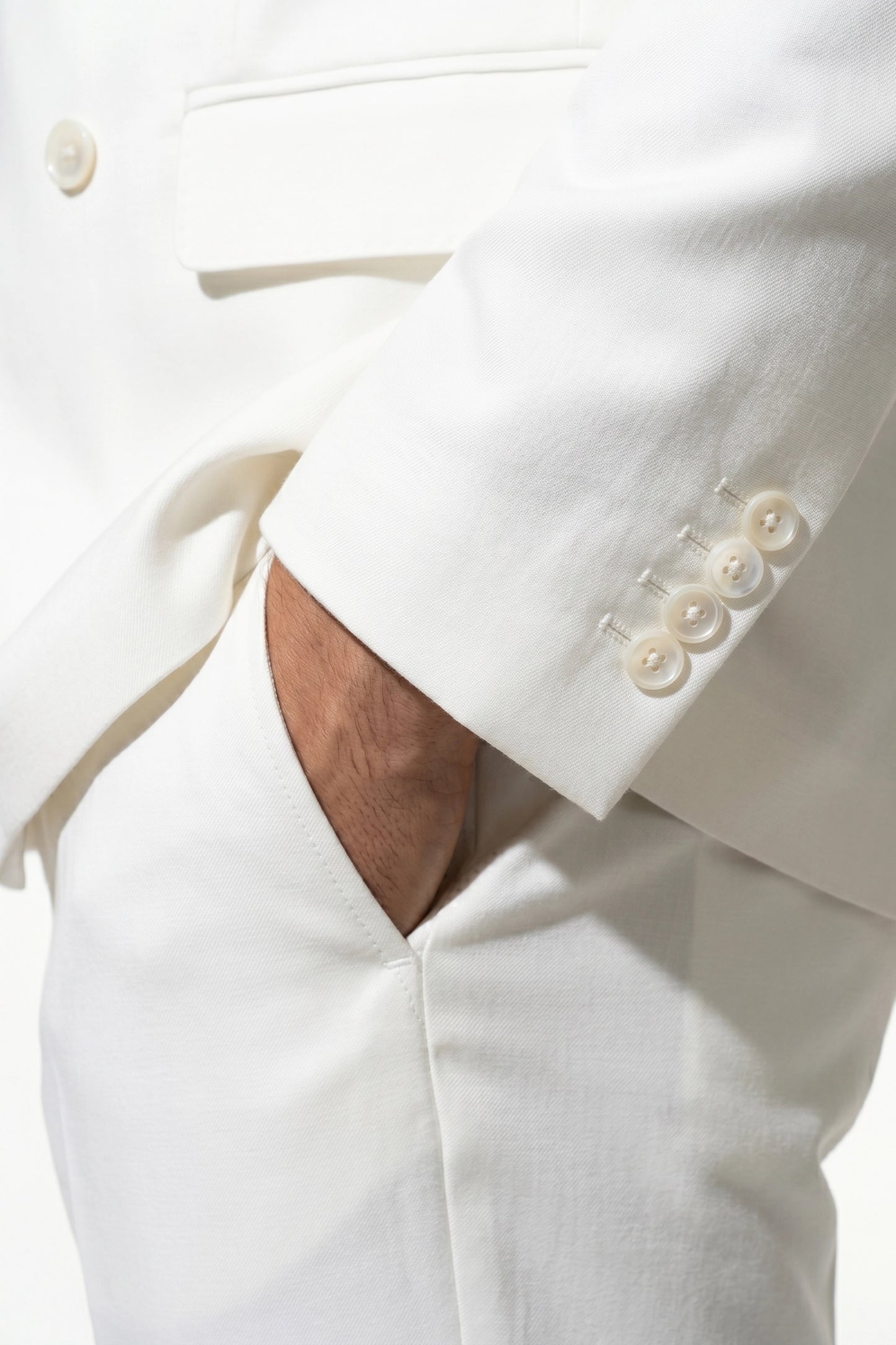 Caurelle | Men’s Two Piece Suit Set Double Breasted Peaked Lapel Tailored