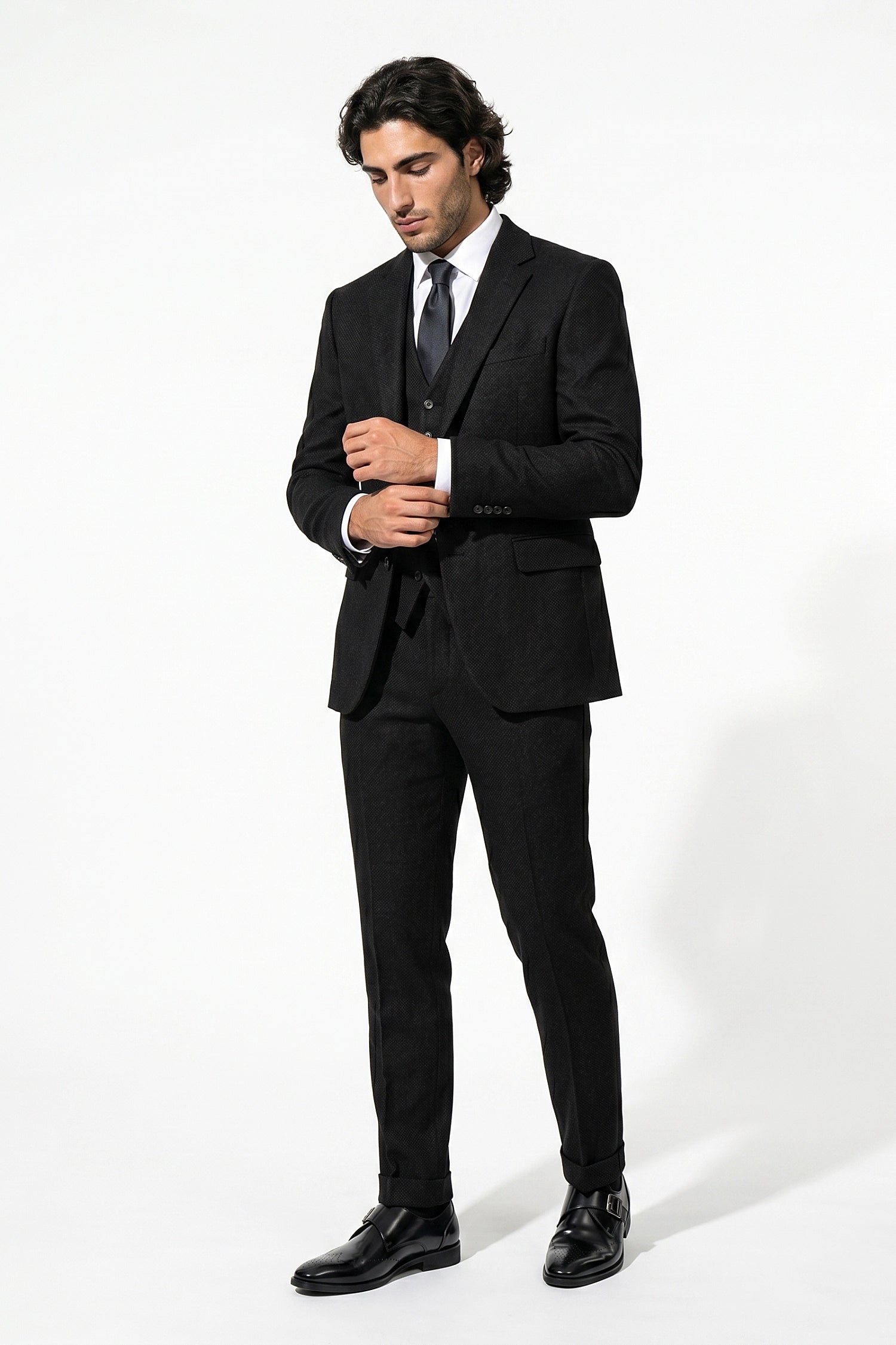 Caurelle | Men’s Slim Fit Suit Heritage Tweed Look