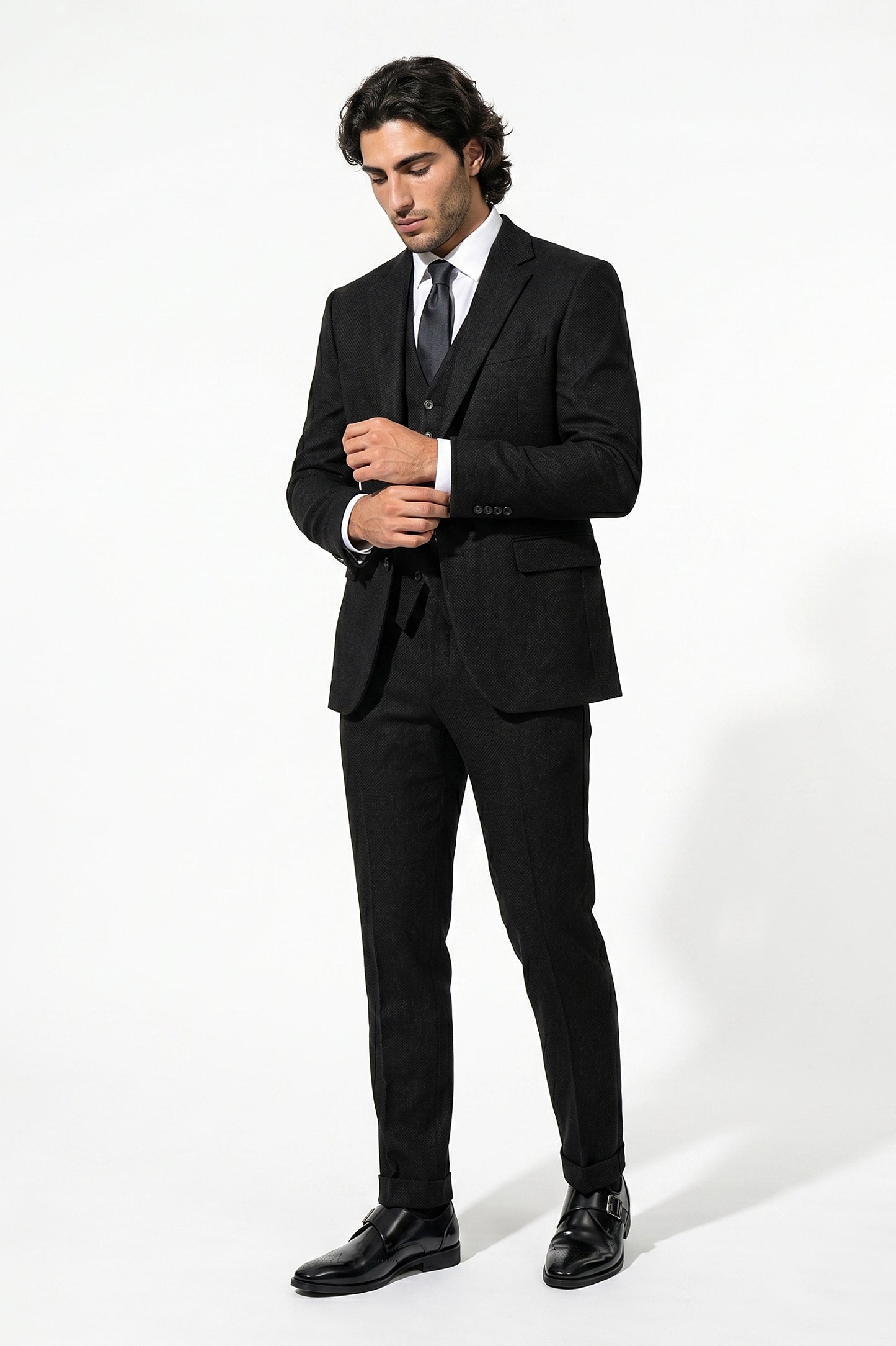 Caurelle | Men’s Slim Fit Suit Heritage Tweed Look