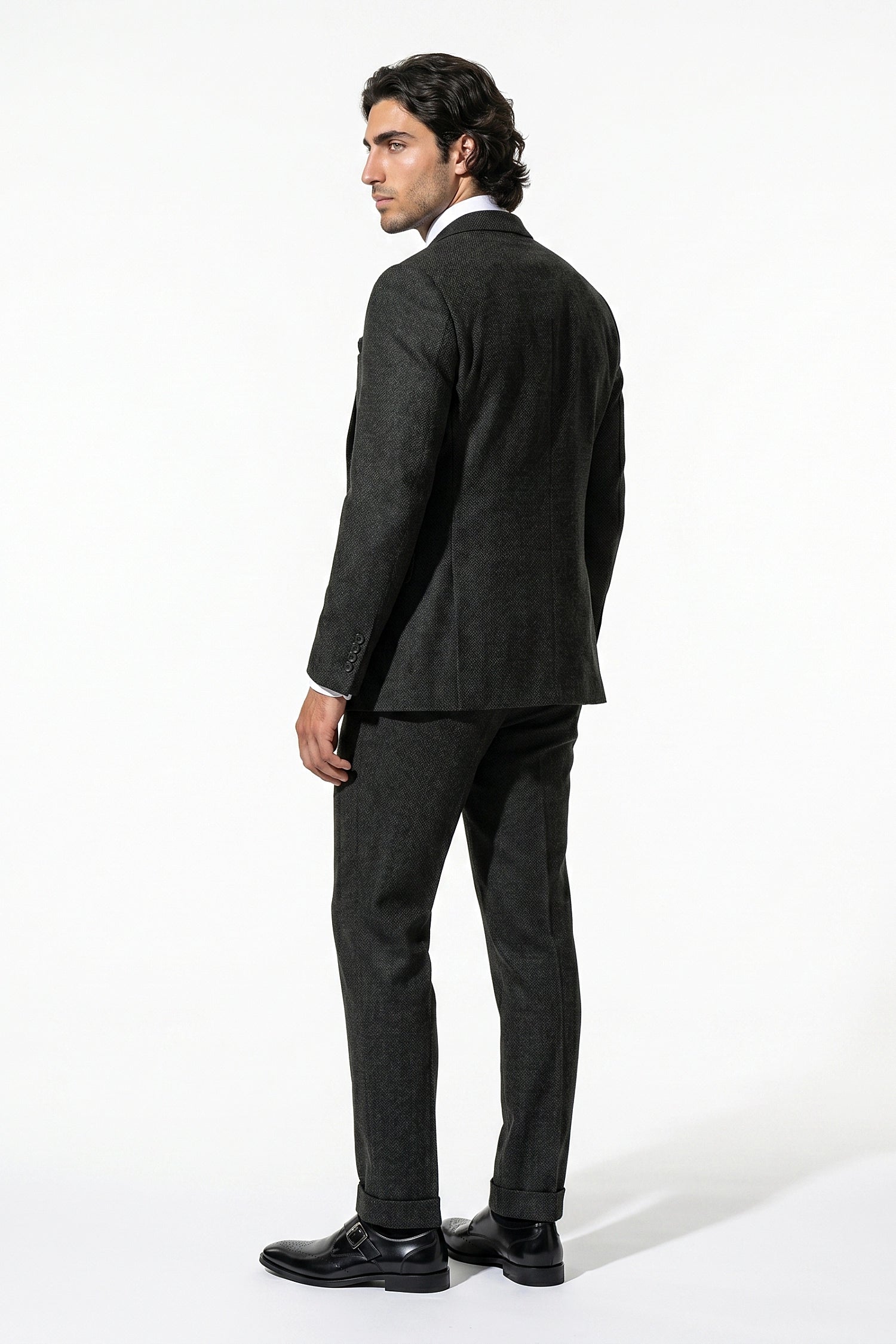 Caurelle | Men’s Slim Fit Suit Heritage Tweed Look