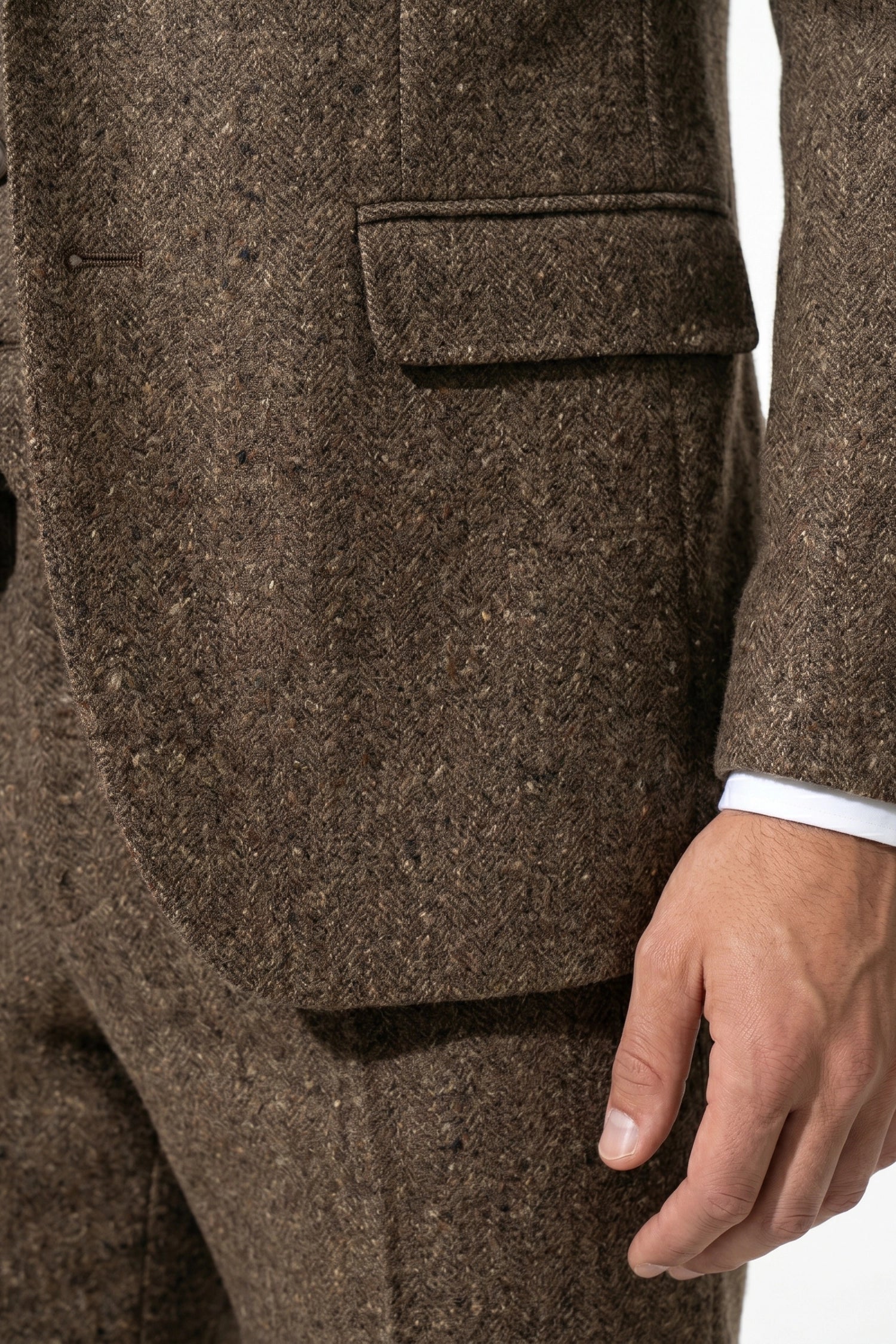 Caurelle | Men’s Slim Fit Suit Heritage Tweed Look