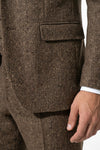 Caurelle | Men’s Slim Fit Suit Heritage Tweed Look