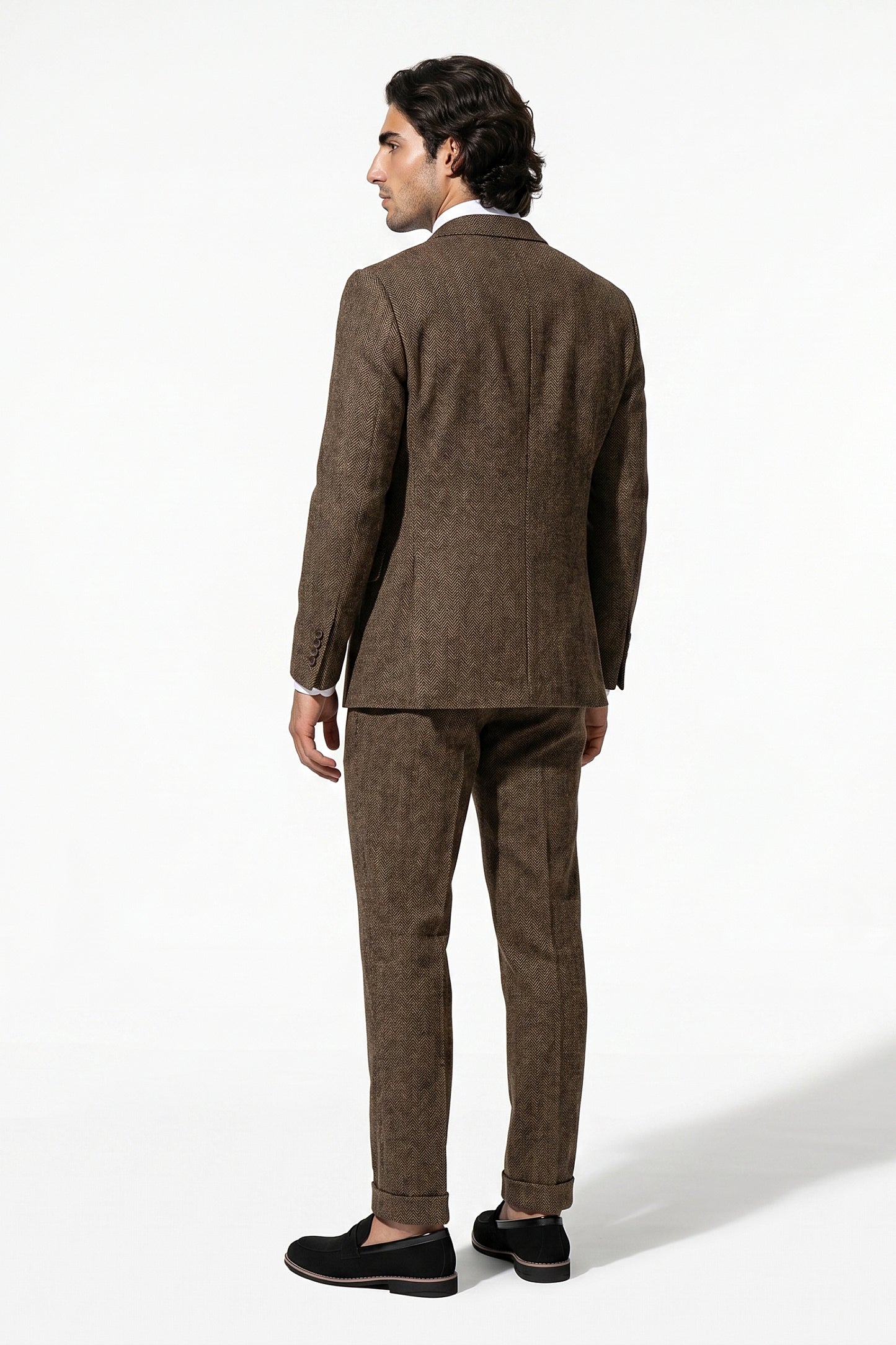 Caurelle | Men’s Slim Fit Suit Heritage Tweed Look