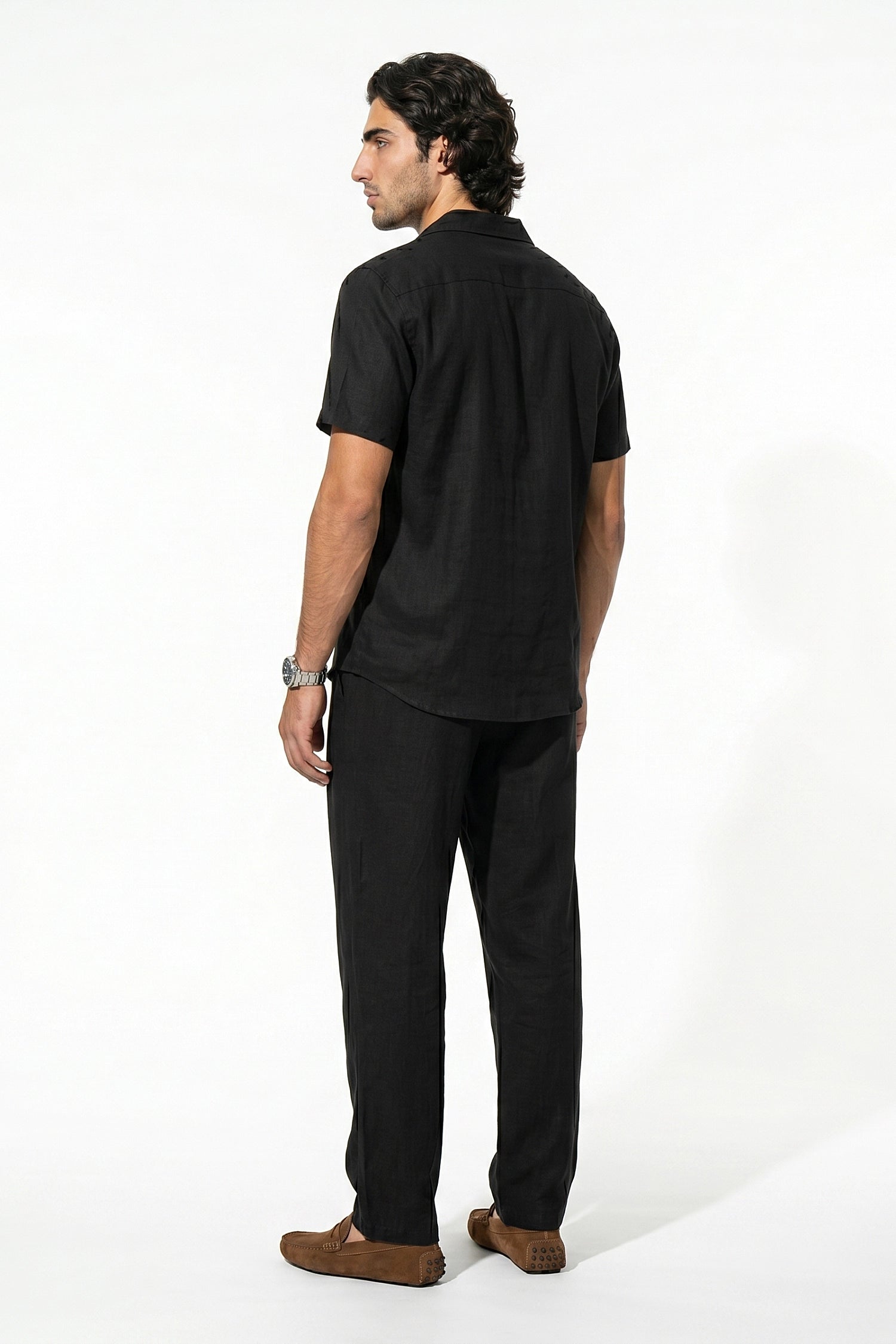 Caurelle | Men’s Linen Shirt and Trousers Set Relaxed Beach Wear