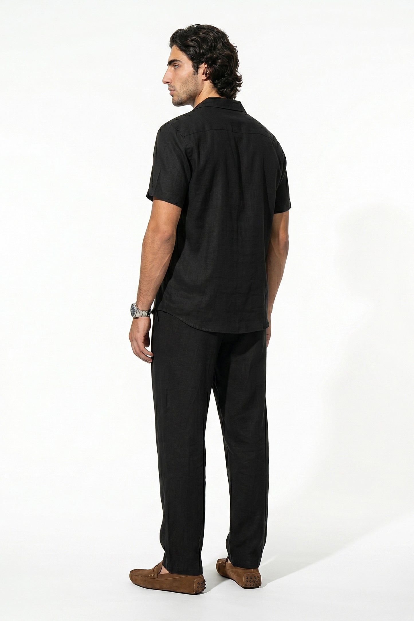 Caurelle | Men’s Linen Shirt and Trousers Set Relaxed Beach Wear
