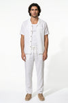 Caurelle | Men’s Linen Shirt and Trousers Set Relaxed Beach Wear