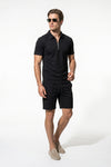 Caurelle | Men’s Polo Shirt Shorts Set Two Piece Casual Summer Style
