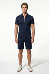 Caurelle | Men’s Polo Shirt Shorts Set Two Piece Casual Summer Style