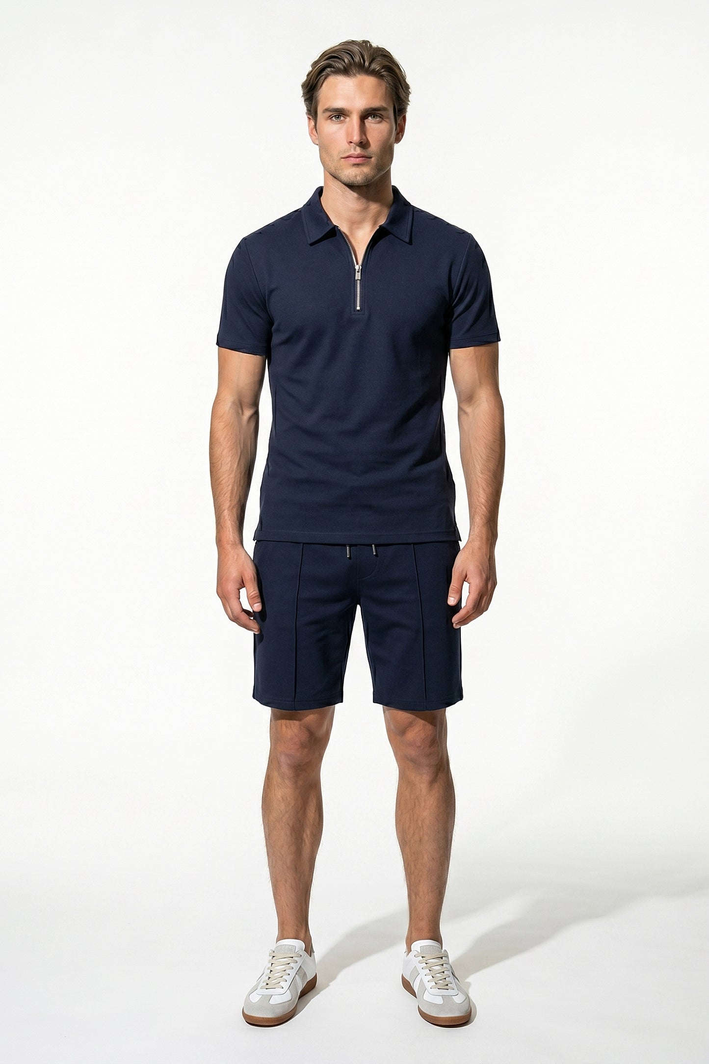 Caurelle | Men’s Polo Shirt Shorts Set Two Piece Casual Summer Style