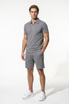 Caurelle | Men’s Polo Shirt Shorts Set Two Piece Casual Summer Style