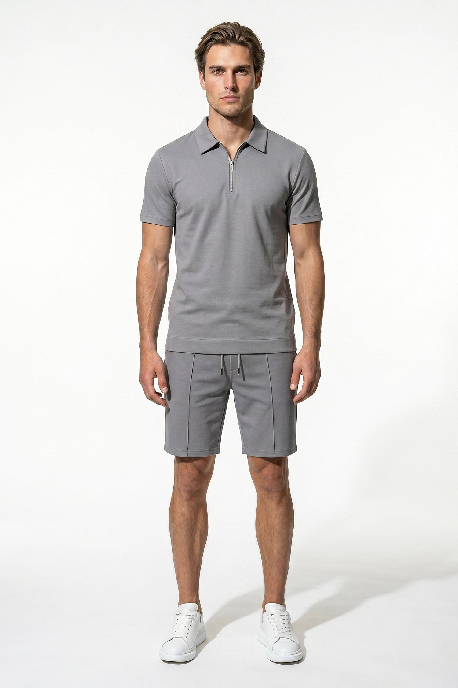 Caurelle | Men’s Polo Shirt Shorts Set Two Piece Casual Summer Style