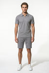 Caurelle | Men’s Polo Shirt Shorts Set Two Piece Casual Summer Style