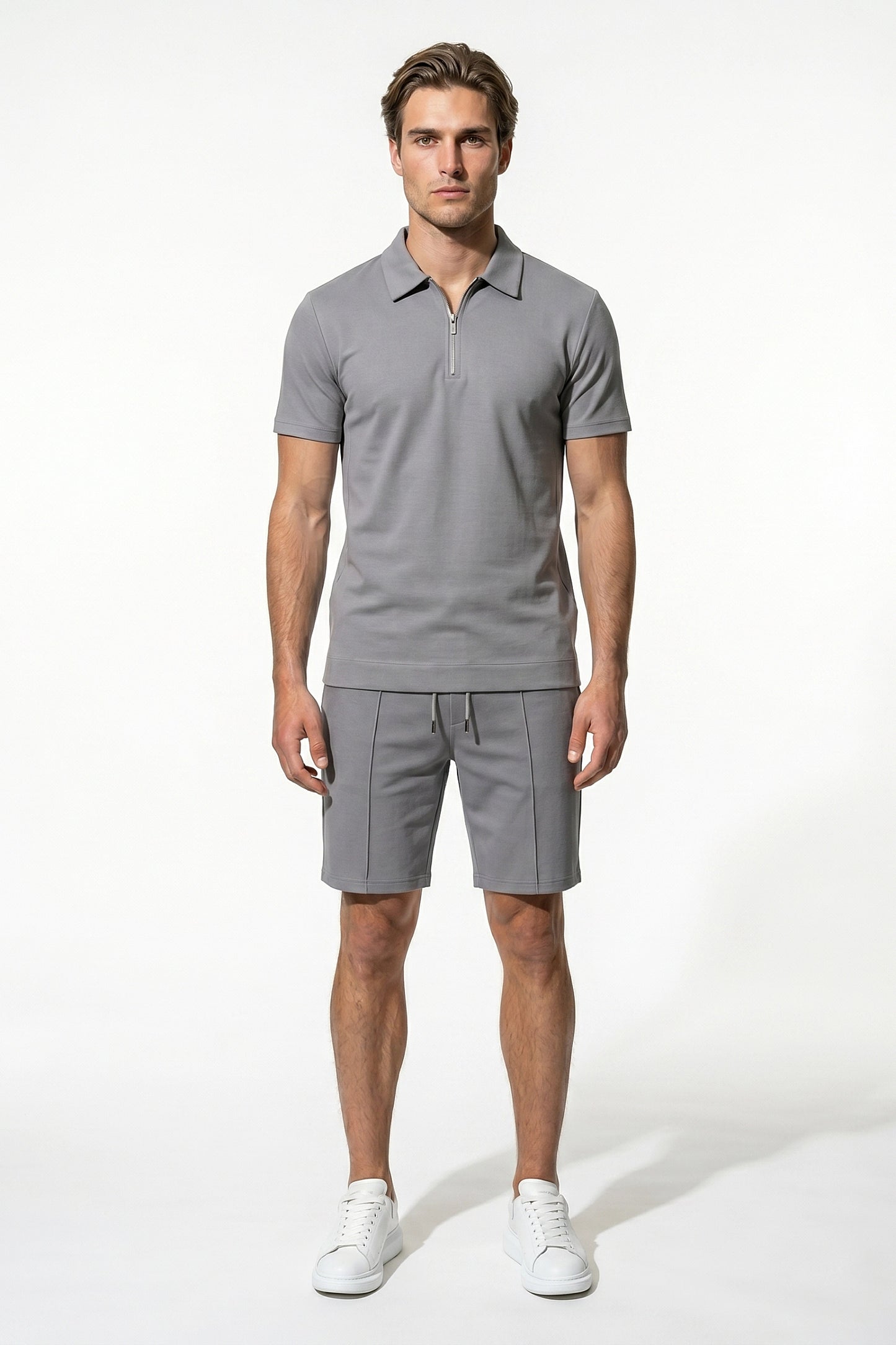 Caurelle | Men’s Polo Shirt Shorts Set Two Piece Casual Summer Style