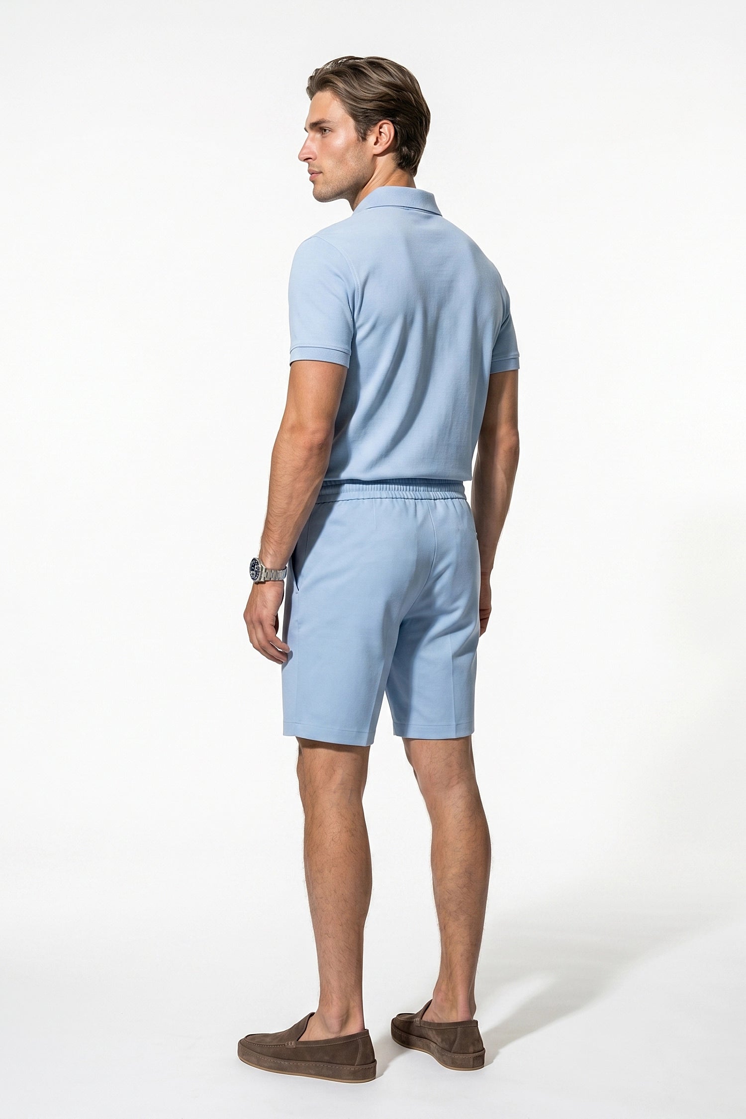 Caurelle | Men’s Polo Shirt Shorts Set Two Piece Casual Summer Style