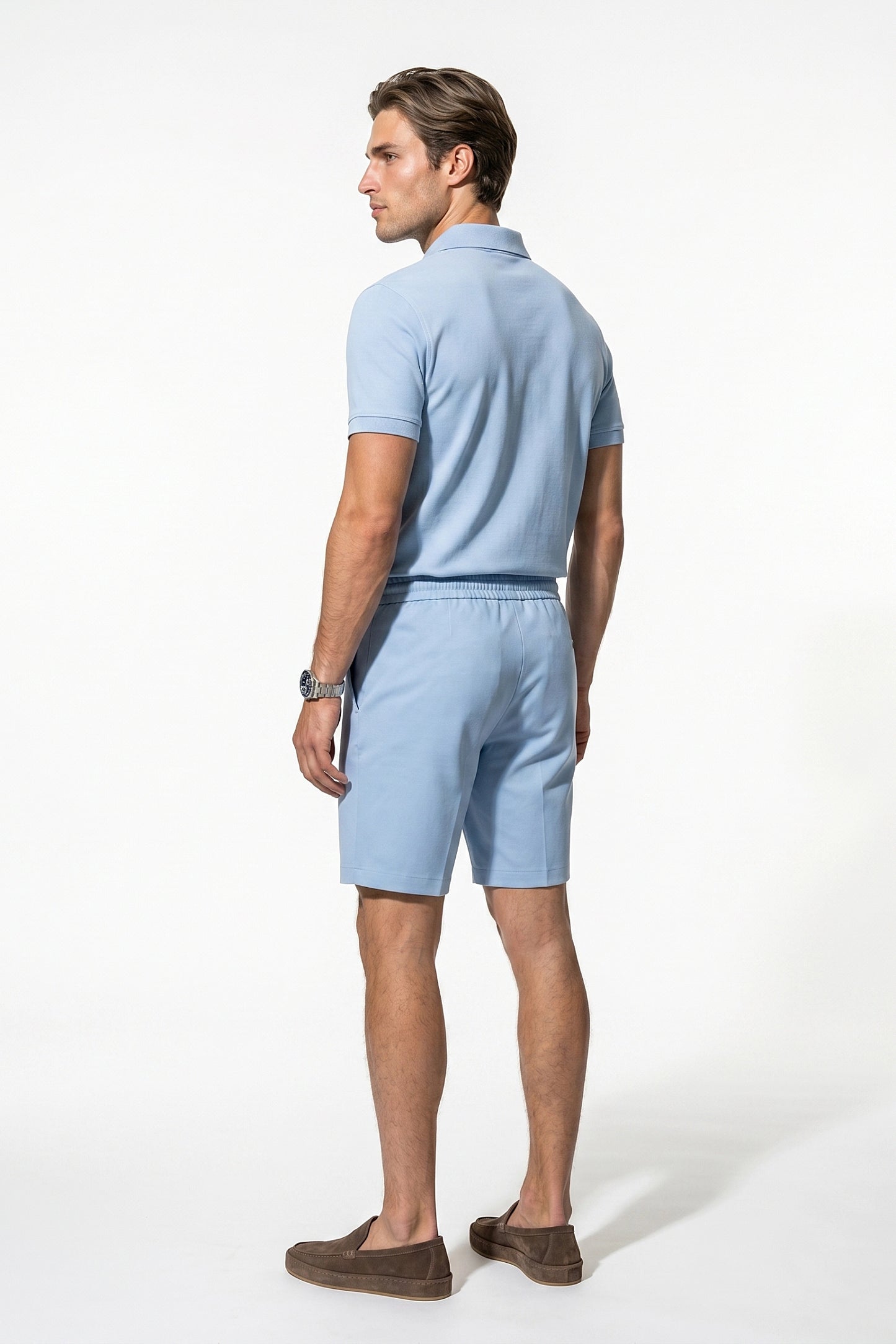 Caurelle | Men’s Polo Shirt Shorts Set Two Piece Casual Summer Style