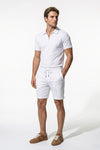 Caurelle | Men’s Polo Shirt Shorts Set Two Piece Casual Summer Style