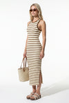 Caurelle | Ribbed Slim-Fit Midi Dress
