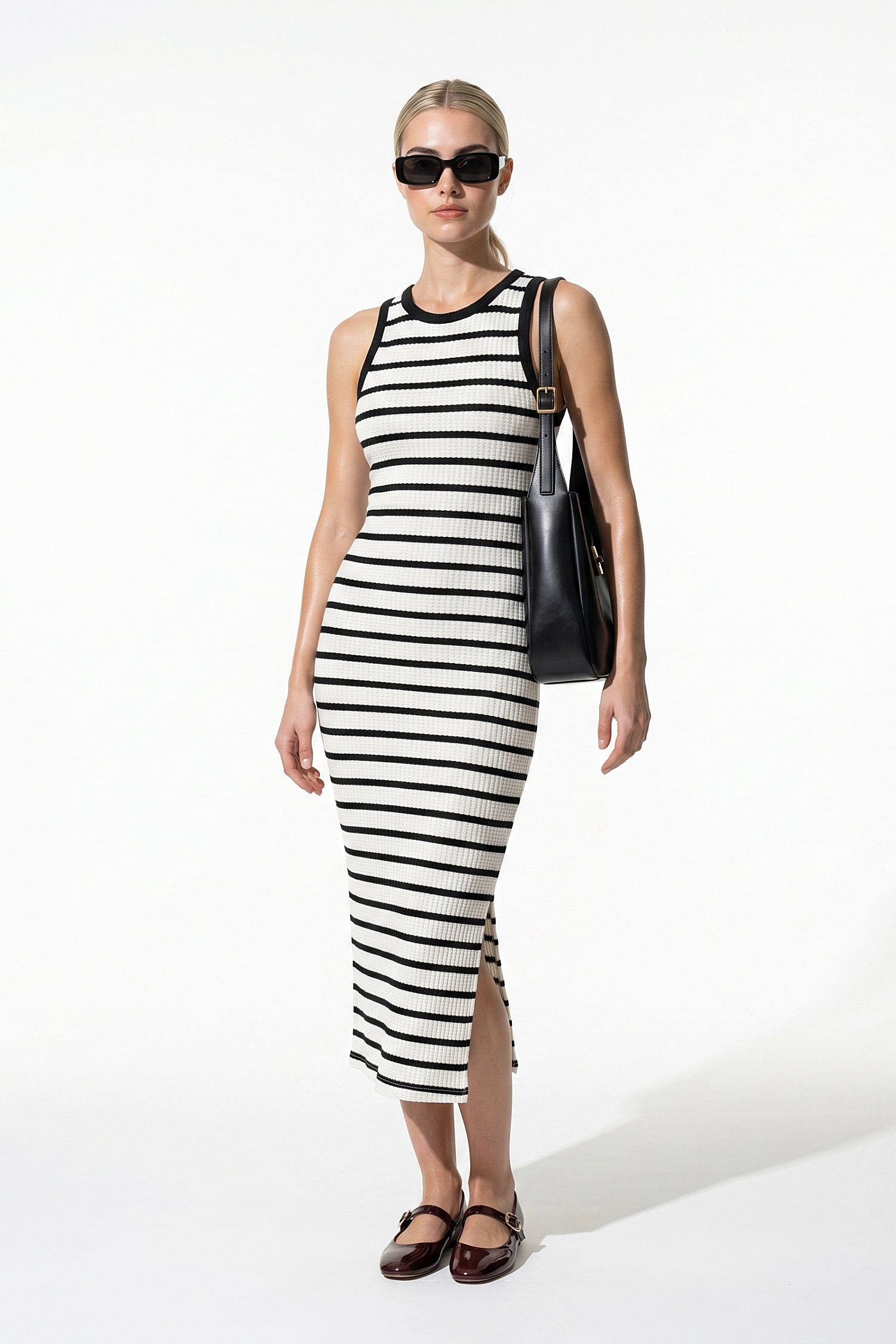 Caurelle | Ribbed Slim-Fit Midi Dress