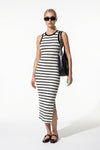 Caurelle | Ribbed Slim-Fit Midi Dress