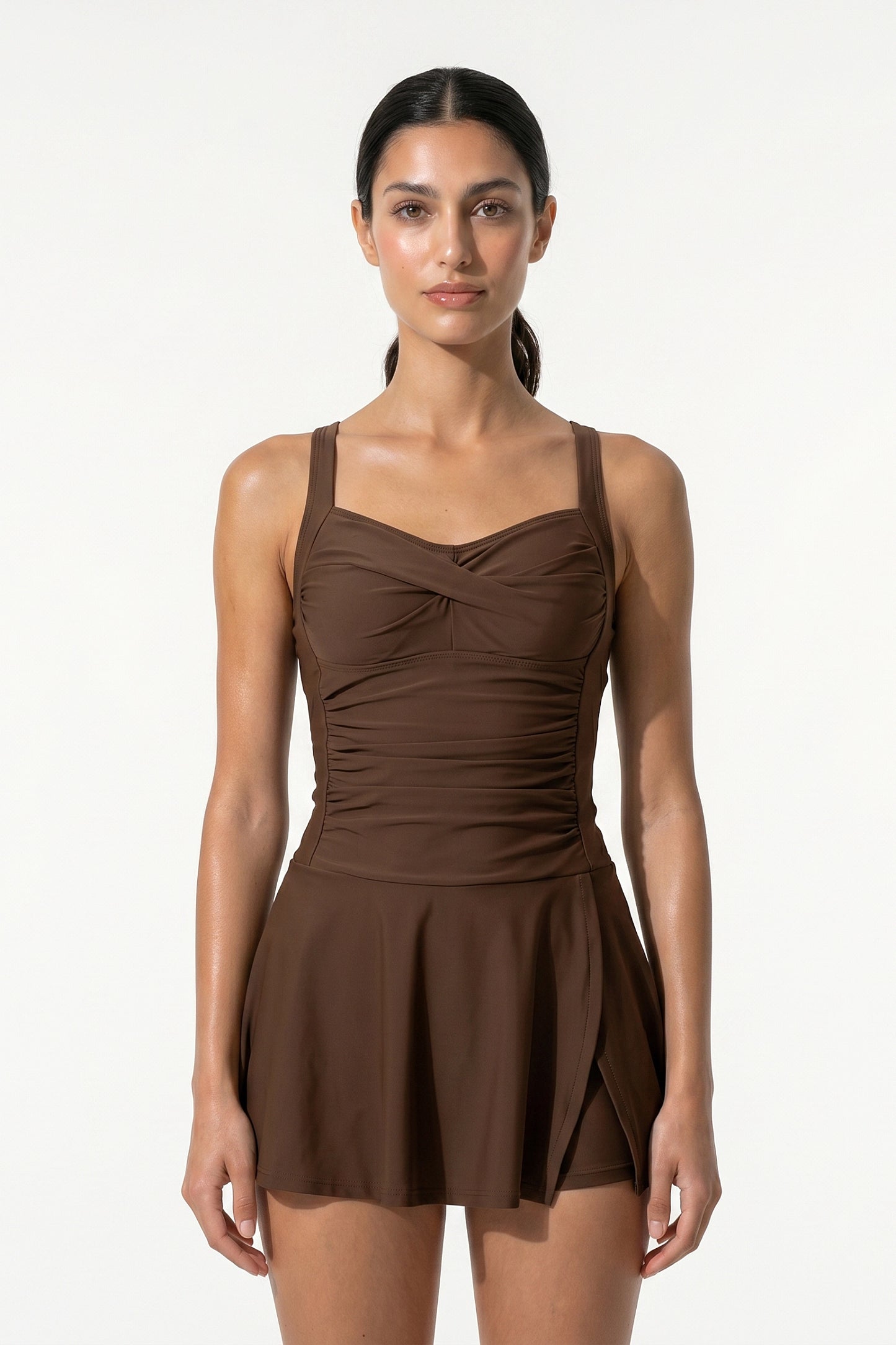 Caurelle | Stylish Co-Ord Tankini Dress for Women | Chic Summer Beach Set
