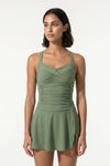 Caurelle | Stylish Co-Ord Tankini Dress for Women | Chic Summer Beach Set