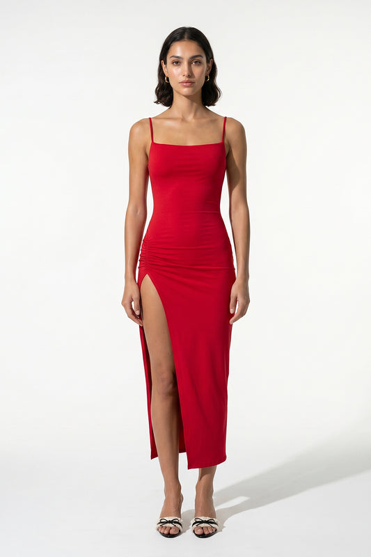 Caurelle | Summer Halter Strap Midi Dress for Women