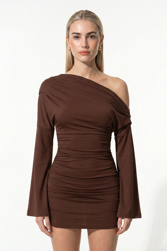 Caurelle | Women’s Asymmetric Neck Mini Dress