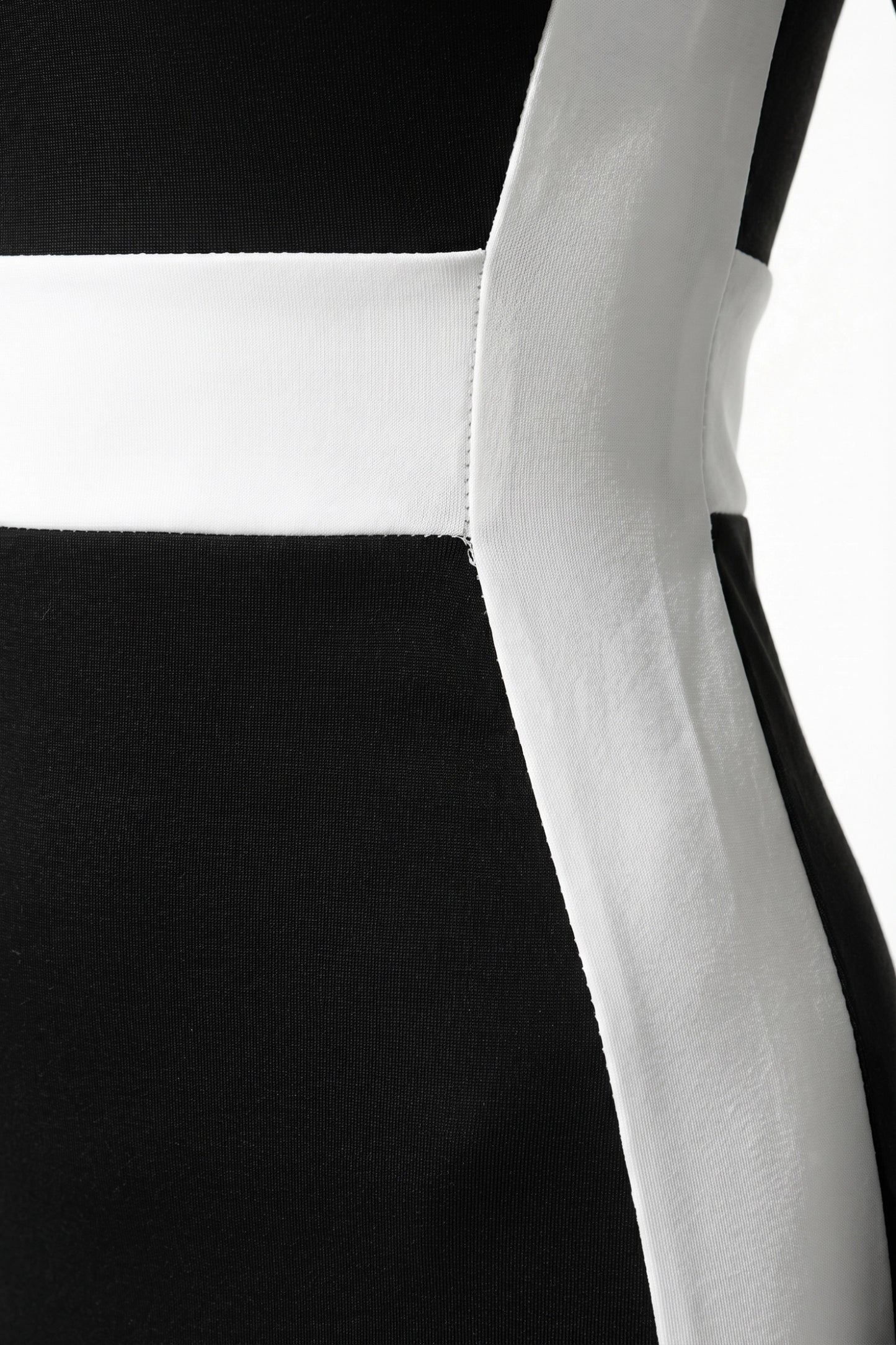 Caurelle | Women’s Black & White Bodycon Maxi Dress
