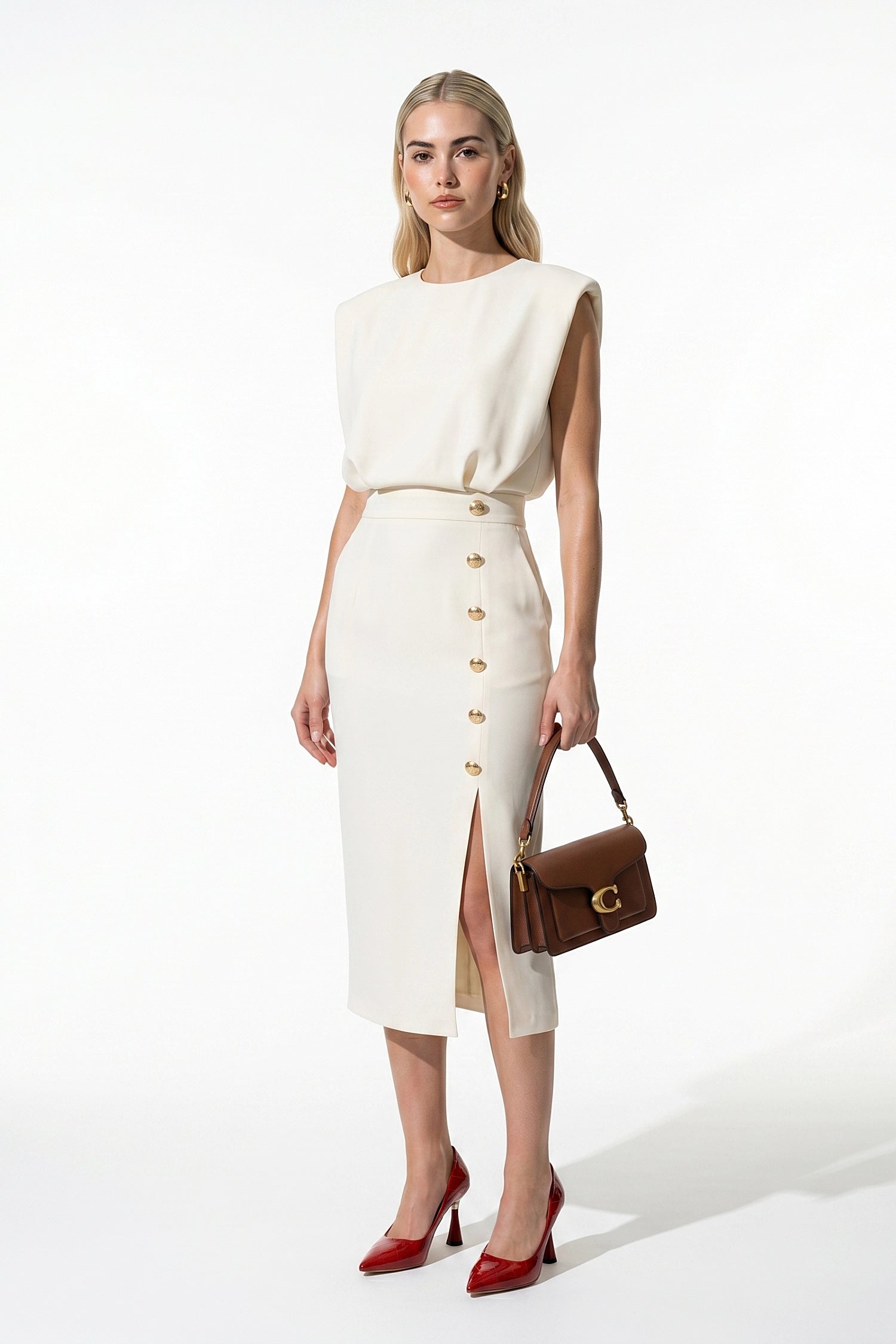 Caurelle | Women’s Button-Front Midi Dress