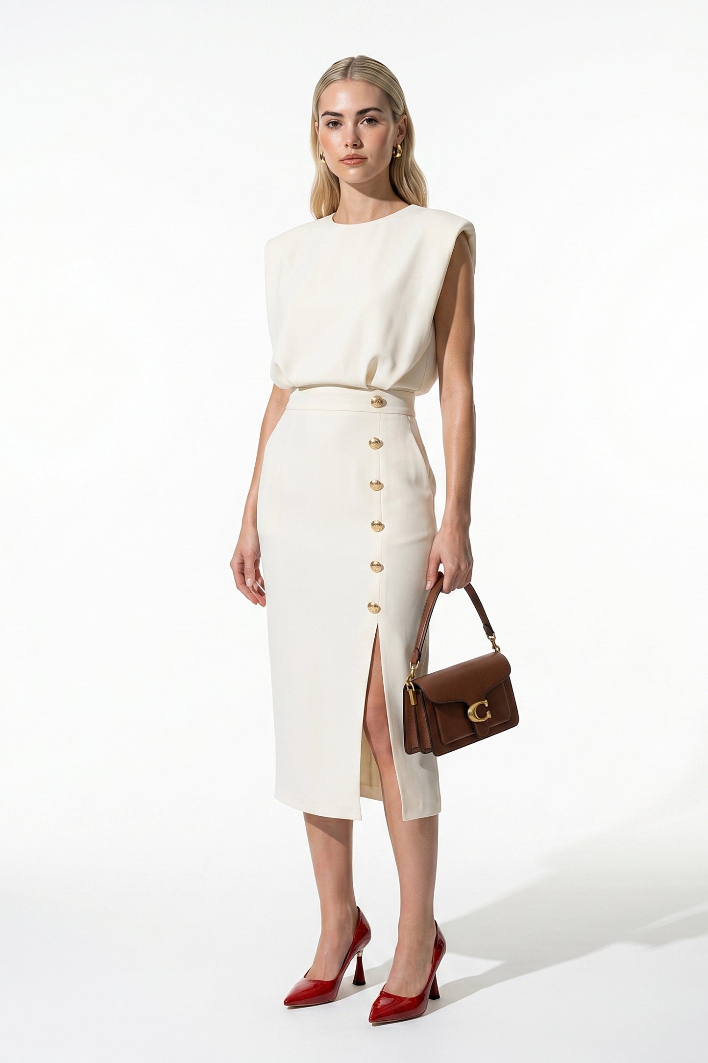 Caurelle | Women’s Button-Front Midi Dress