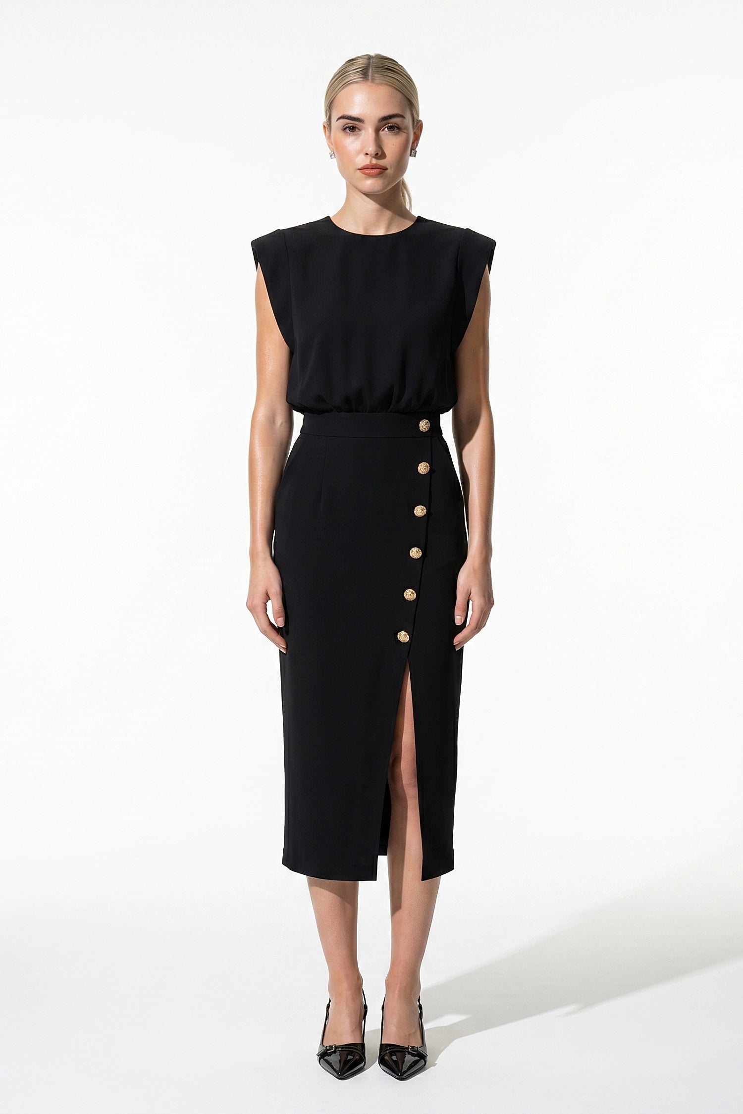 Caurelle | Women’s Button-Front Midi Dress
