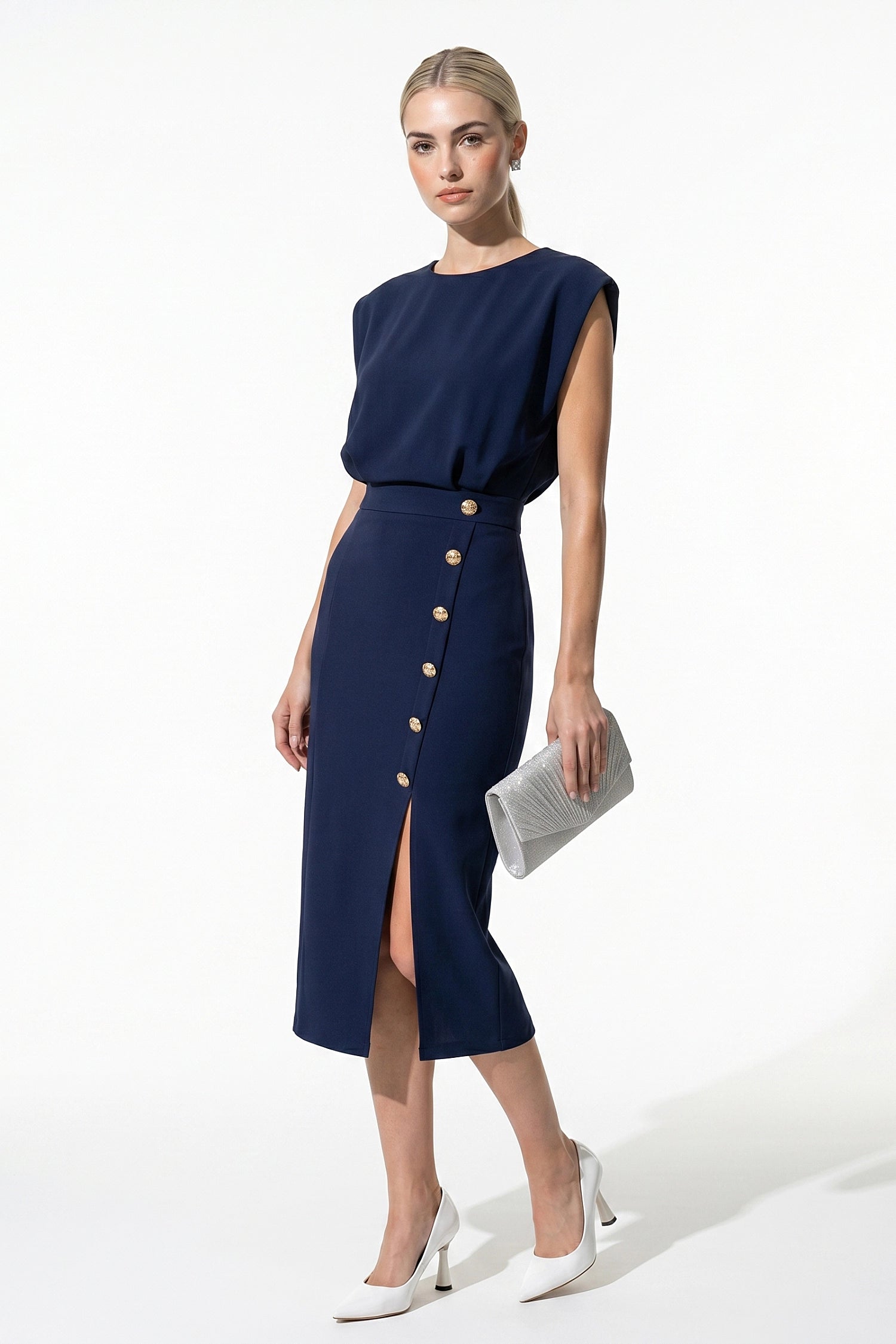 Caurelle | Women’s Button-Front Midi Dress