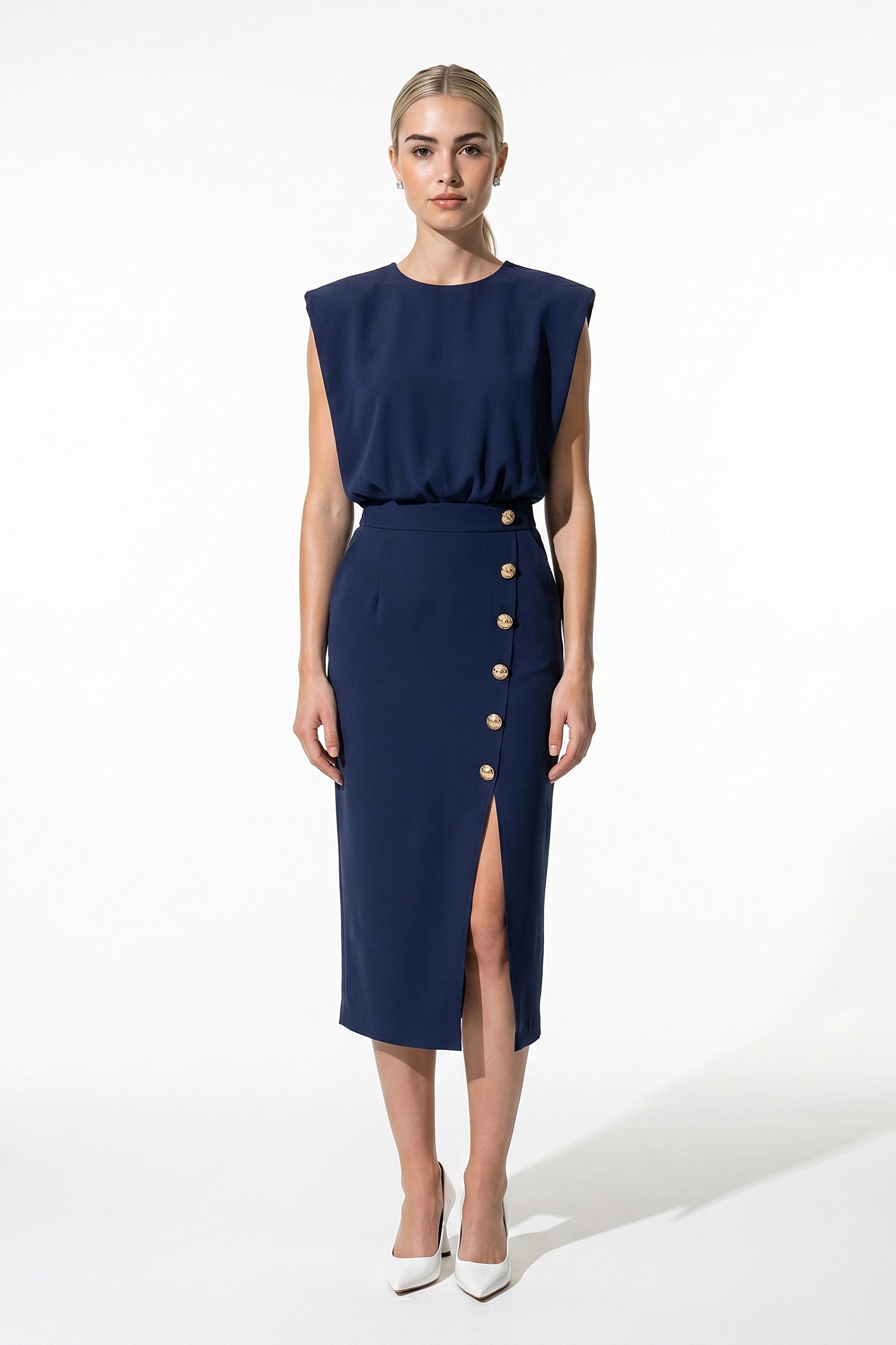 Caurelle | Women’s Button-Front Midi Dress