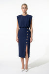 Caurelle | Women’s Button-Front Midi Dress