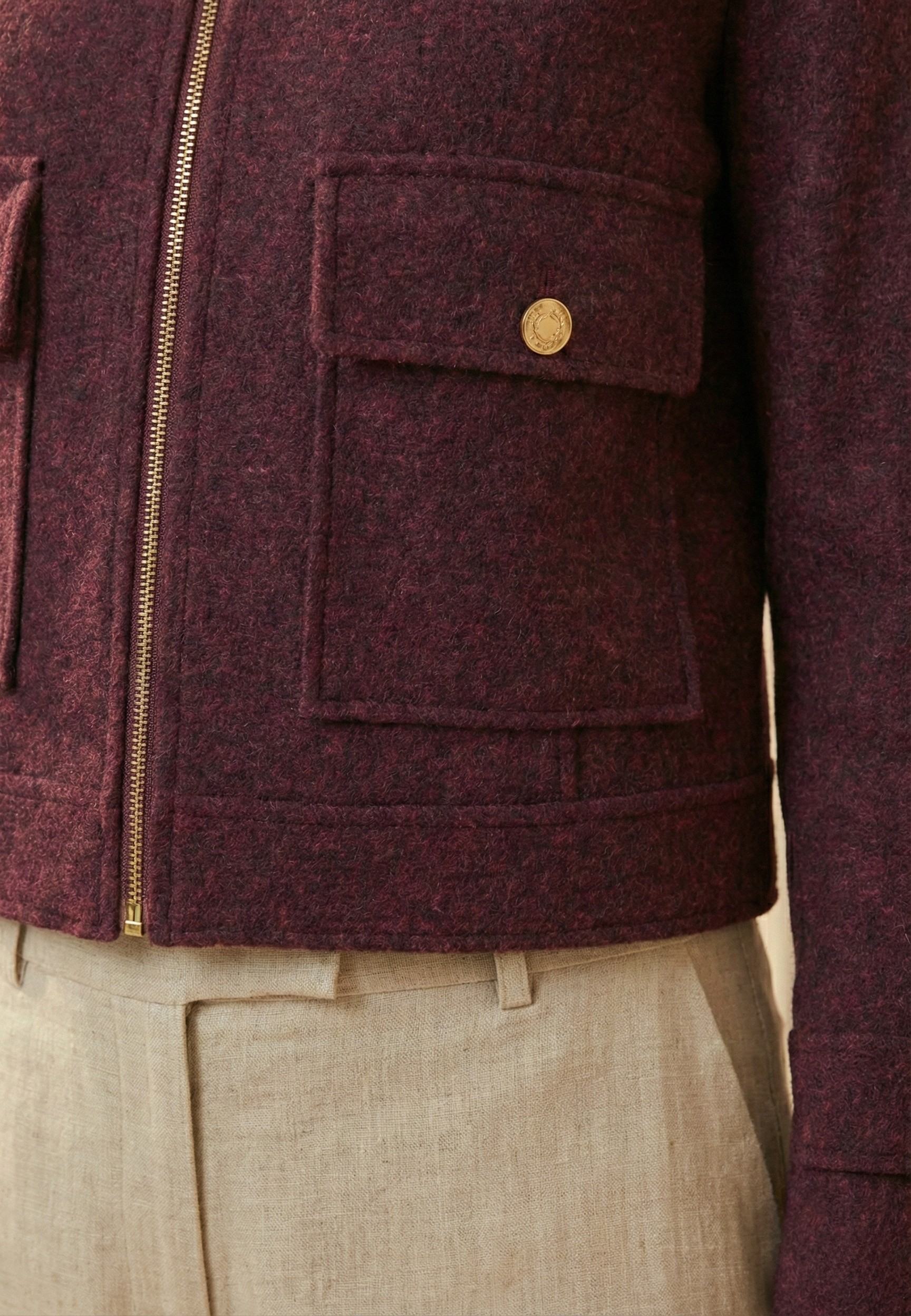 Caurelle | Women’s Cropped Jacket – Modern Zip Silhouette