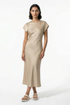 Caurelle | Women’s Elegant Satin Midi Dress