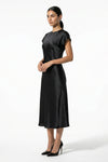 Caurelle | Women’s Elegant Satin Midi Dress