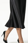 Caurelle | Women’s Elegant Satin Midi Dress