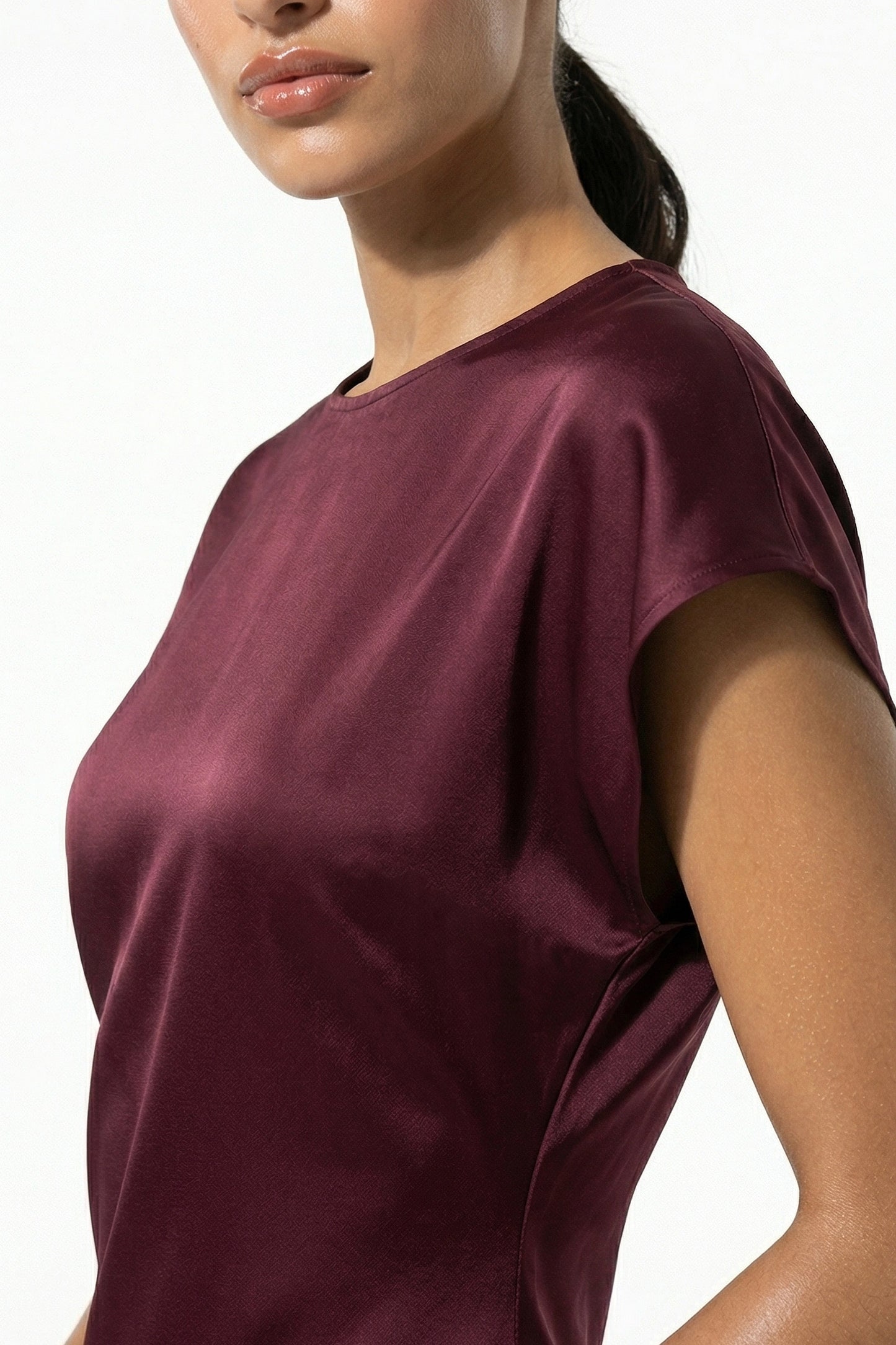 Caurelle | Women’s Elegant Satin Midi Dress