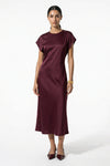 Caurelle | Women’s Elegant Satin Midi Dress