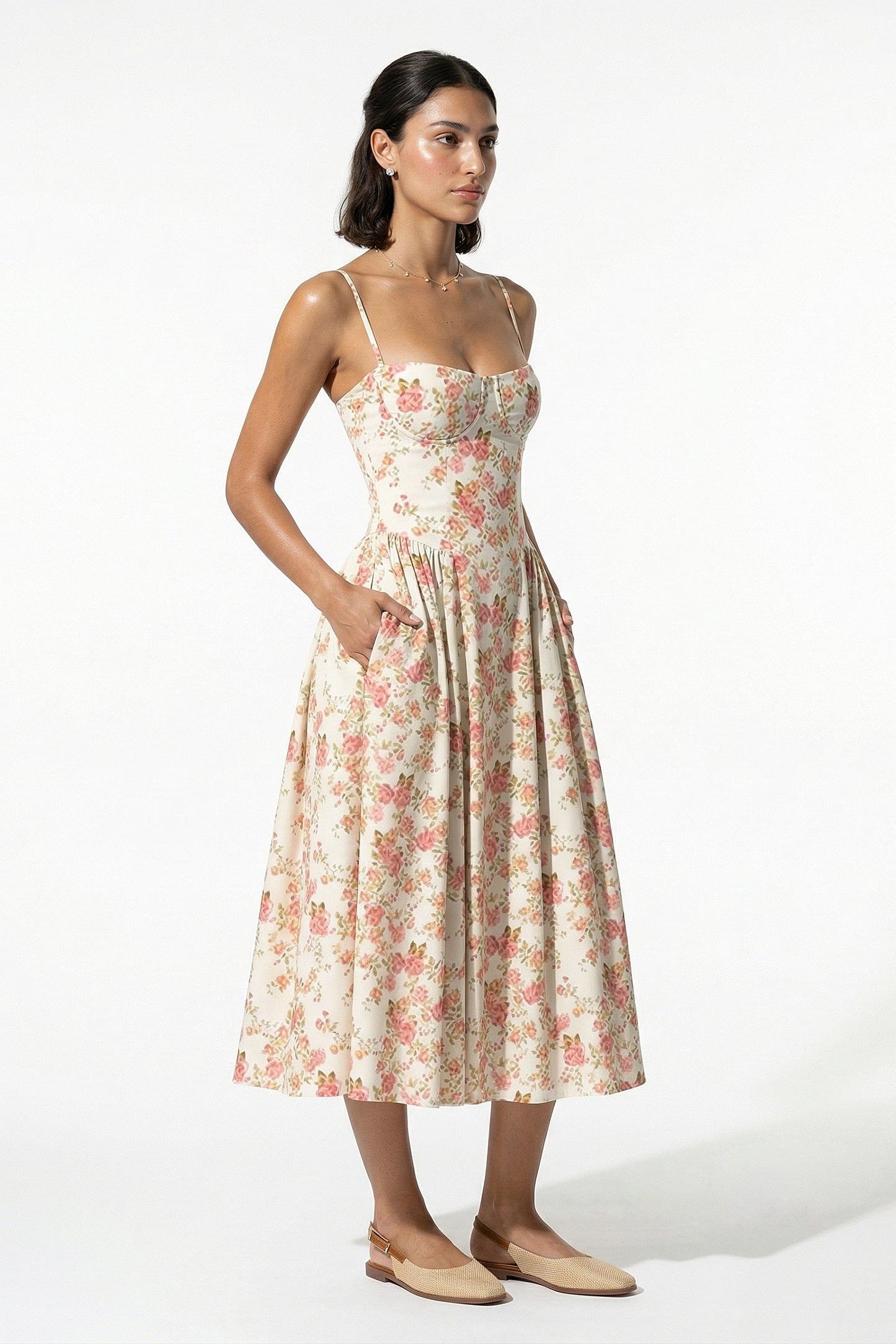 Caurelle | Women’s Floral Summer Midi Dress