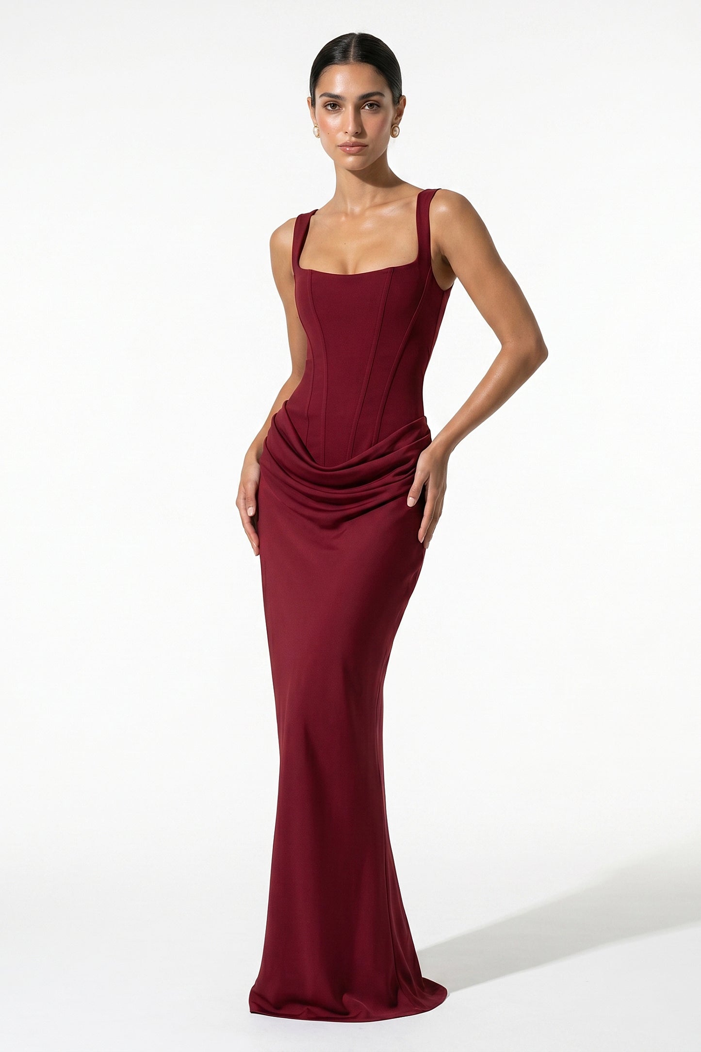 Caurelle | Women’s Corset Maxi Dress Sculpted Hourglass Elegance