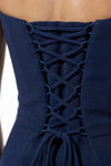 Caurelle | Women’s Strapless Maxi Dress Draped Scarf Elegance