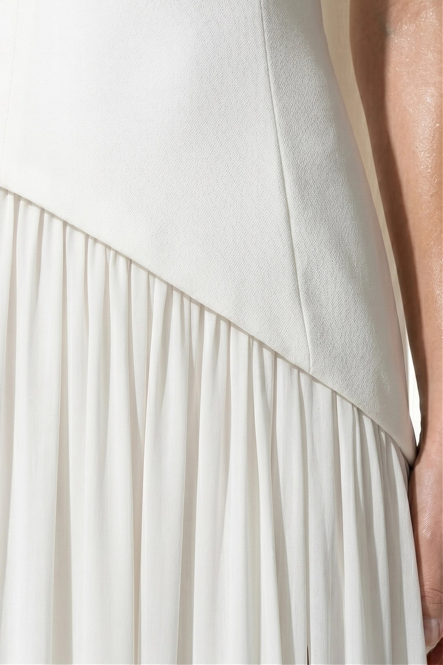 Caurelle | Women’s Strapless Maxi Dress Draped Scarf Elegance