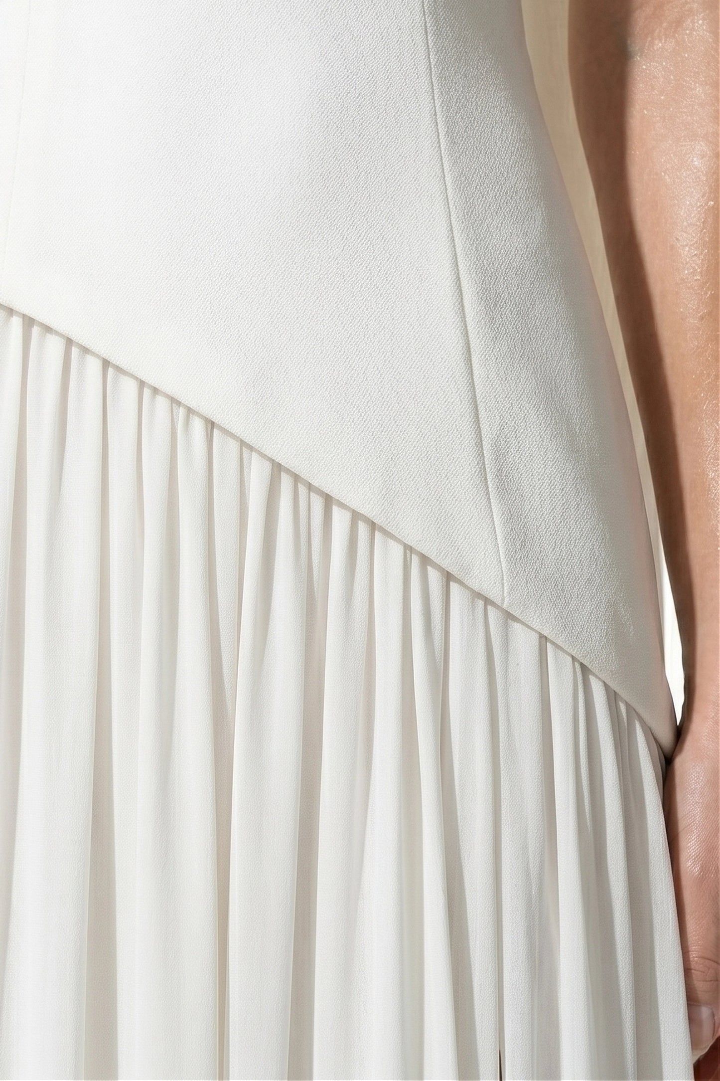 Caurelle | Women’s Strapless Maxi Dress Draped Scarf Elegance