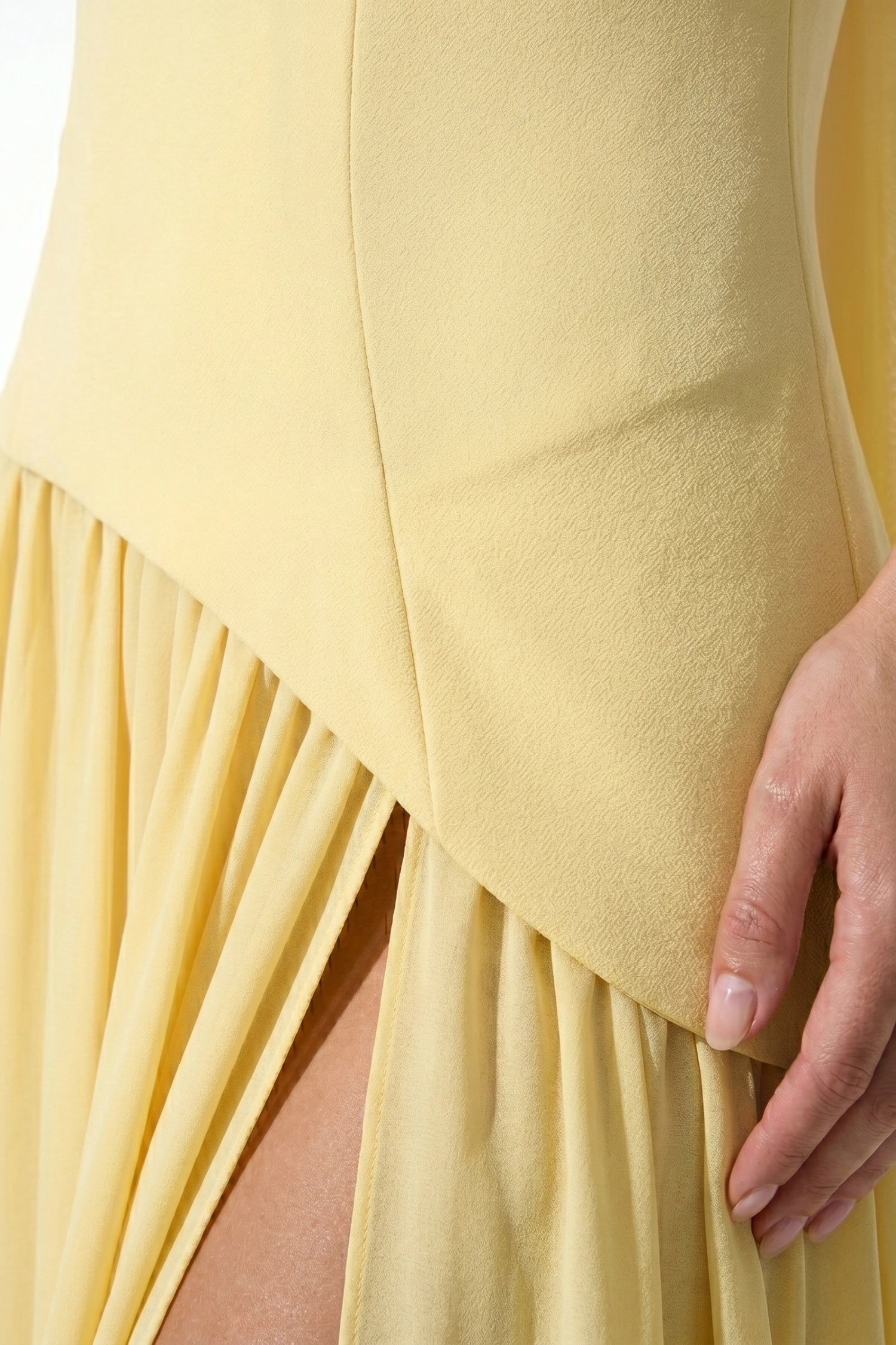 Caurelle | Women’s Strapless Maxi Dress Draped Scarf Elegance