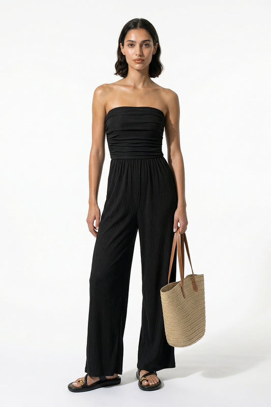 Caurelle | Women’s Off-Shoulder Jumpsuit – Knit Elegance